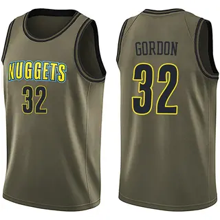 Denver Nuggets Men's Aaron Gordon Green Swingman Salute to Service Jersey