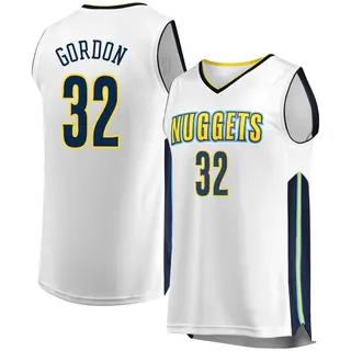 Denver Nuggets Men's Aaron Gordon White Fast Break Jersey - Association Edition