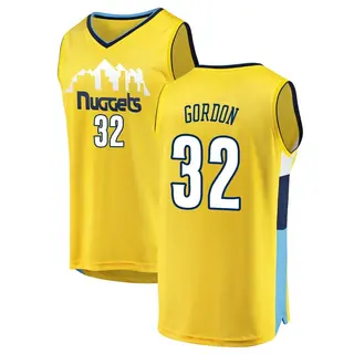 Denver Nuggets Men's Aaron Gordon Yellow Fast Break Jersey - Statement Edition