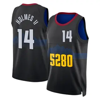 Denver Nuggets Men's DaRon Holmes II Black Swingman 2023/24 City Edition Jersey