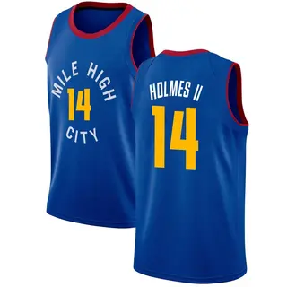 Denver Nuggets Men's DaRon Holmes II Blue Swingman Jersey - Statement Edition