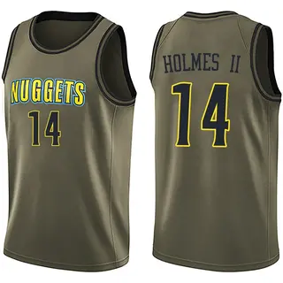 Denver Nuggets Men's DaRon Holmes II Green Swingman Salute to Service Jersey