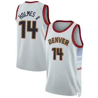 Denver Nuggets Men's DaRon Holmes II Swingman Silver 2022/23 City Edition Jersey