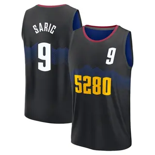 Denver Nuggets Men's Dario Saric Black Fast Break 2023/24 City Edition Jersey