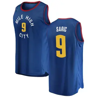 Denver Nuggets Men's Dario Saric Blue Fast Break 2018/19 Jersey - Statement Edition