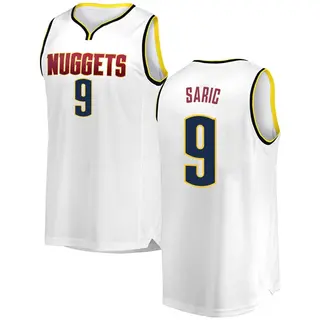 Denver Nuggets Men's Dario Saric White Fast Break 2018/19 Jersey - Association Edition