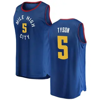 Denver Nuggets Men's Hunter Tyson Blue Fast Break 2018/19 Jersey - Statement Edition